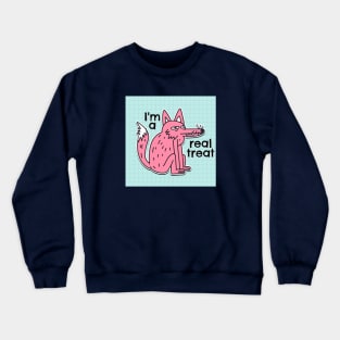 I'm a Real Treat Wolf Crewneck Sweatshirt